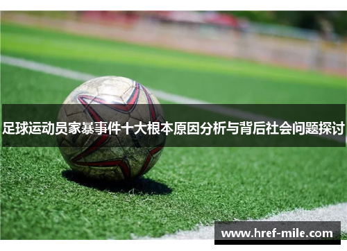 足球运动员家暴事件十大根本原因分析与背后社会问题探讨